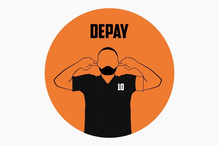 Depay GOAAAL muurcirkel - Nederland