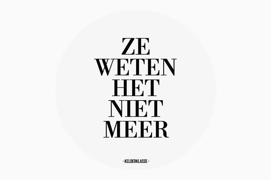 Ze weten het niet meer - Wit