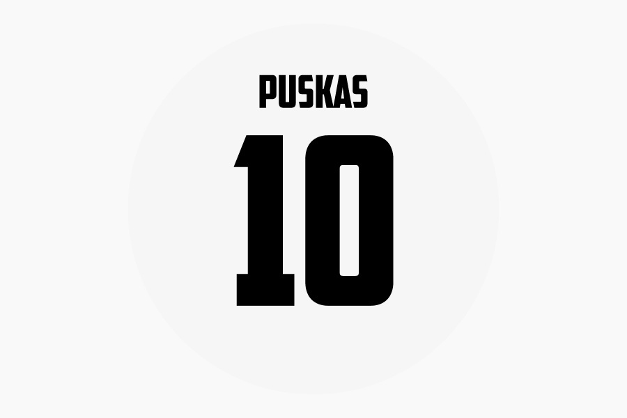 Puskás - Real Madrid retro Voetwall