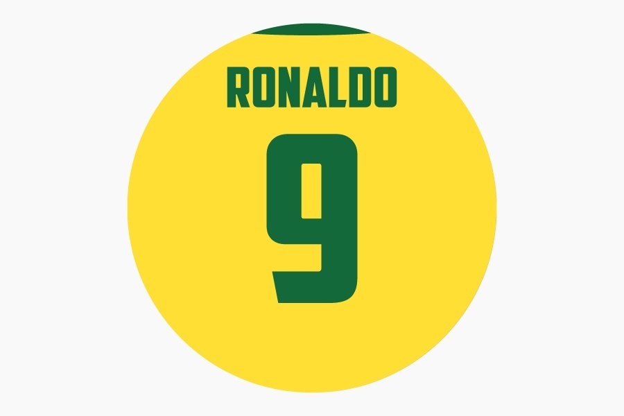 Ronaldo - Brazilië retro