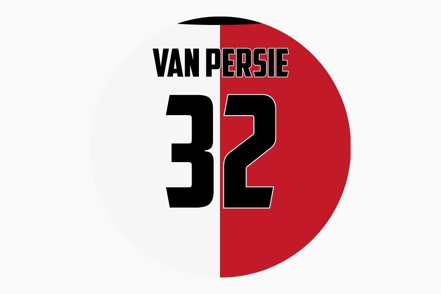 Van Persie - Feyenoord retro Voetwall