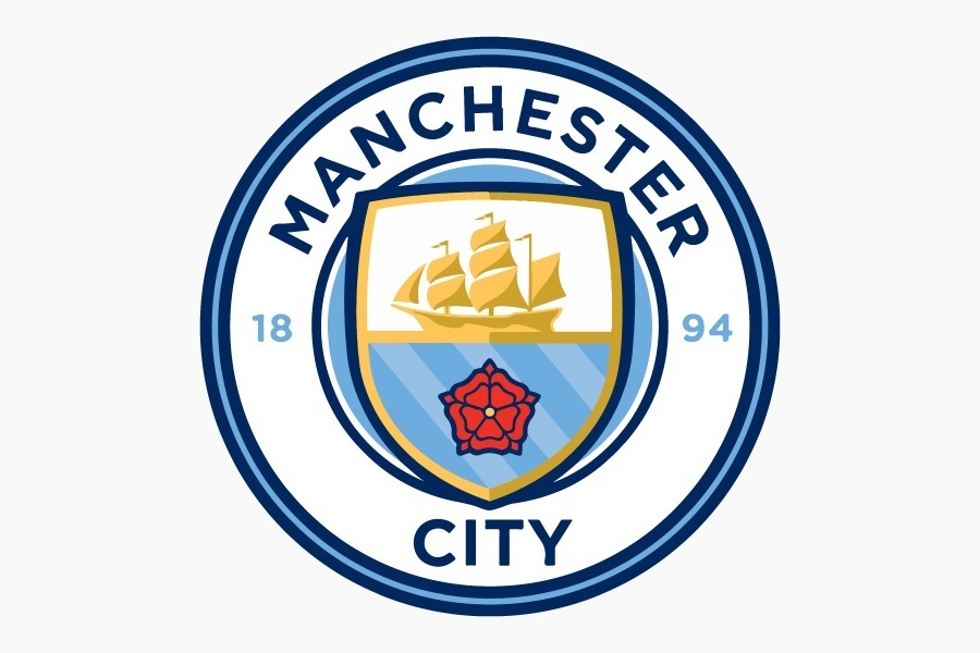 Manchester City logo rond - Origineel